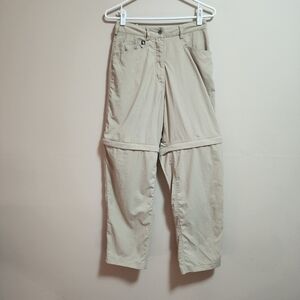 The North Face regular relaxed fit  convertible hike pants size 6